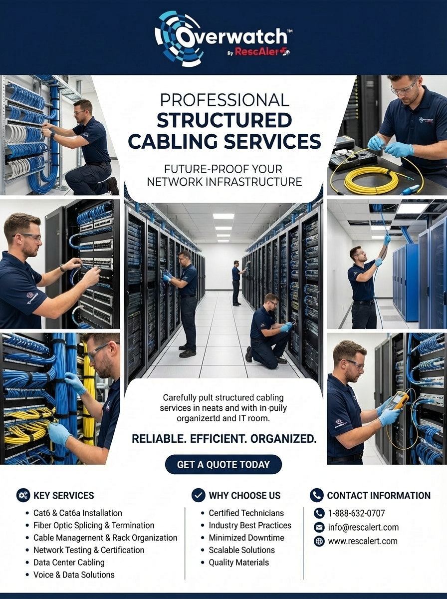 RescAlert's Structured Cabling Services